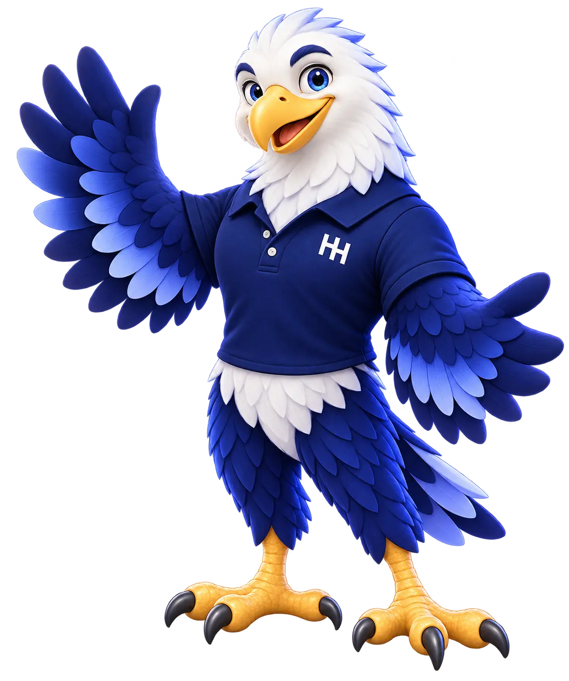 HoganHost eagle waving a friendly welcome.